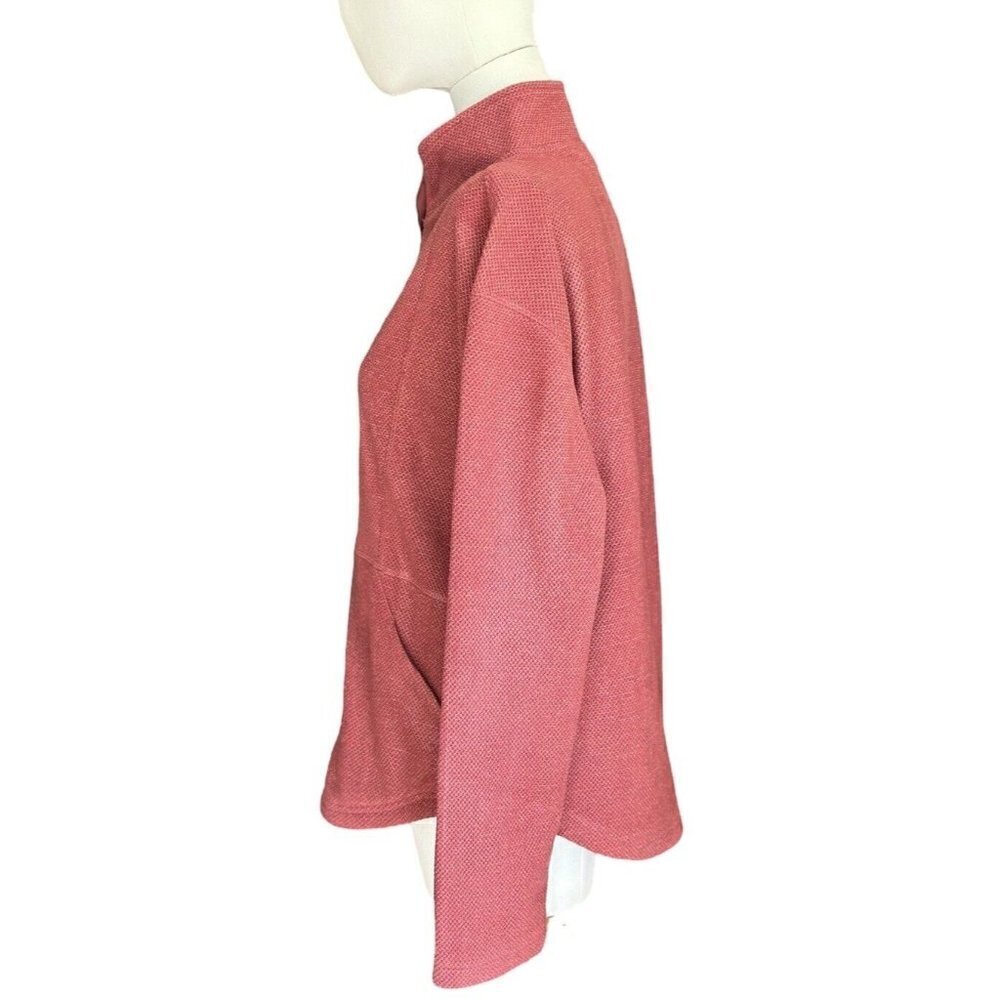 Avalanche Burgundy Full Zip Mock Neck Long Sleeve Jacket w/Pockets Women's Sz L - Picture 2 of 12